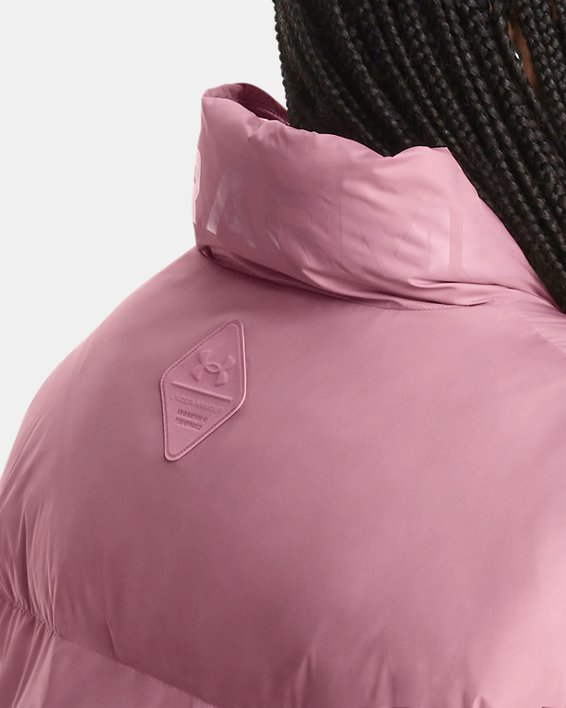 Women's ColdGear® Infrared Down Puffer Jacket, Pink, pdpMainDesktop image number 3